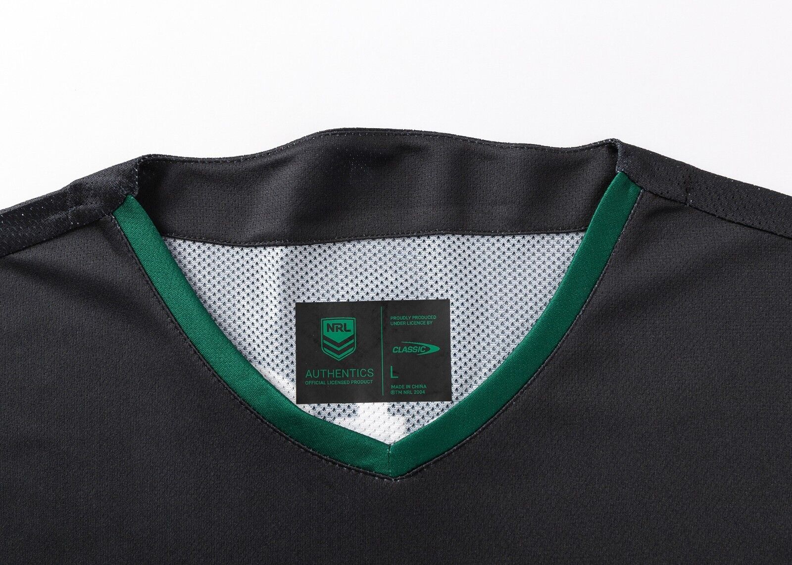 NRL 2025 Training Tee - South Sydney Rabbitohs - Black - Adult - Mens - Image 3