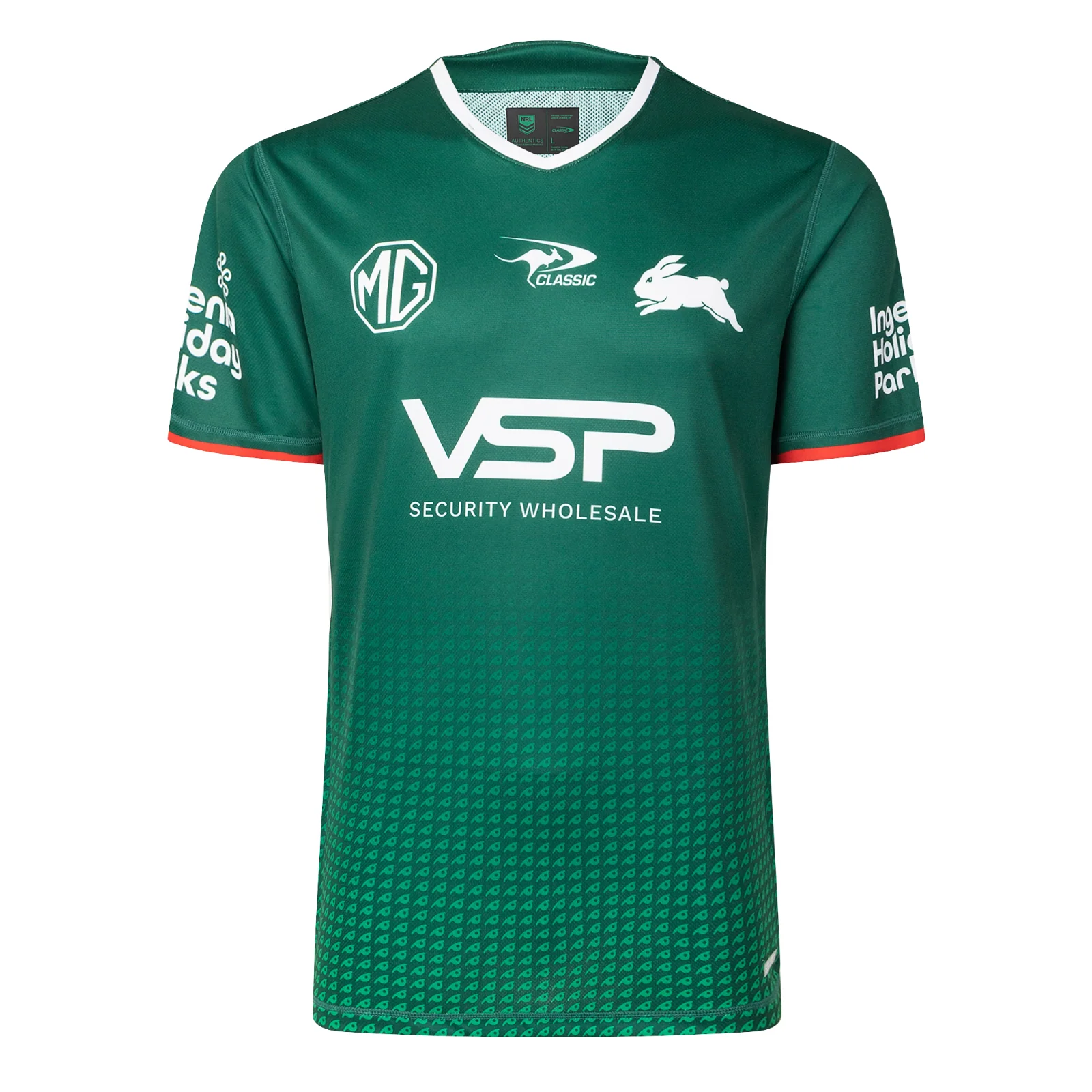NRL 2025 Training Tee - South Sydney Rabbitohs - Green - Adult - Mens