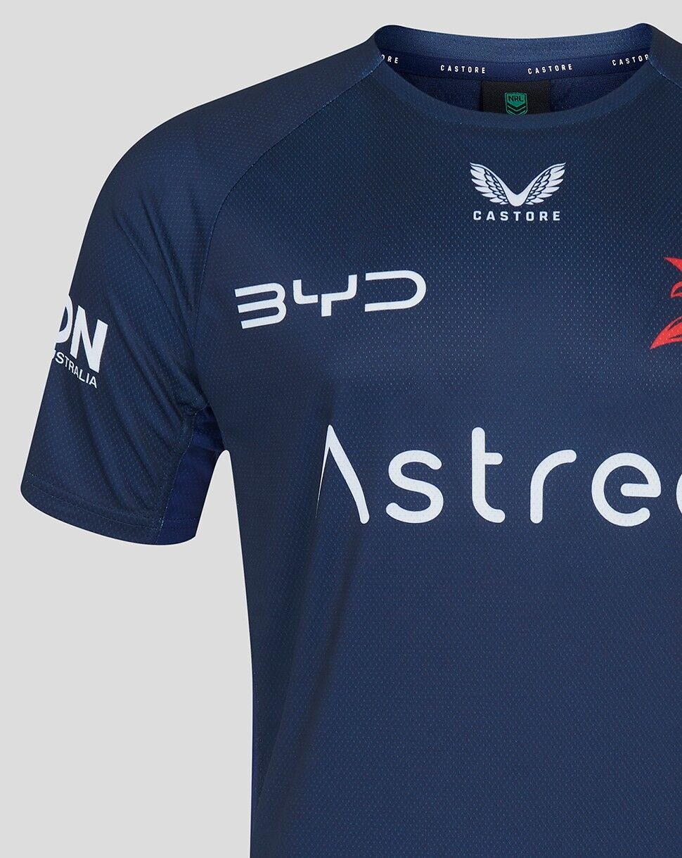 NRL 2025 Training Tee - Sydney Roosters - Adult - Mens - Shirt - Image 3