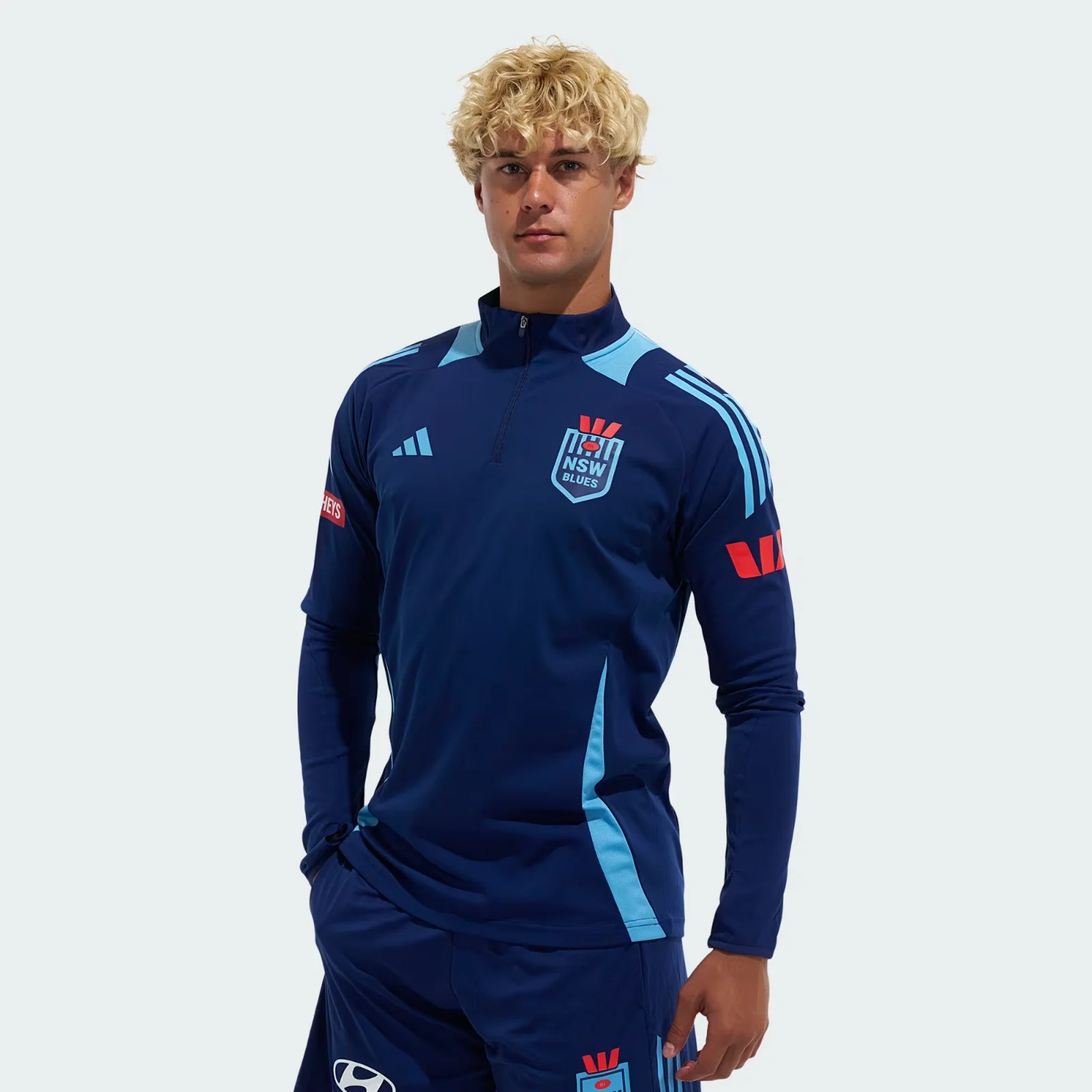 NRL 2026 1/4 Zip Top - New South Wales Blues - Qtr - Quarter -NSW - Adult - Mens - Image 2