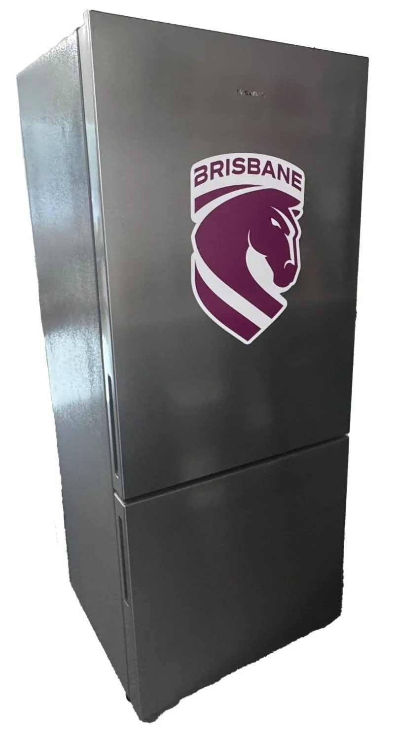 NRL 2026 Fridge Decal  Brisbane Broncos  Team Logo Sticker - Image 2