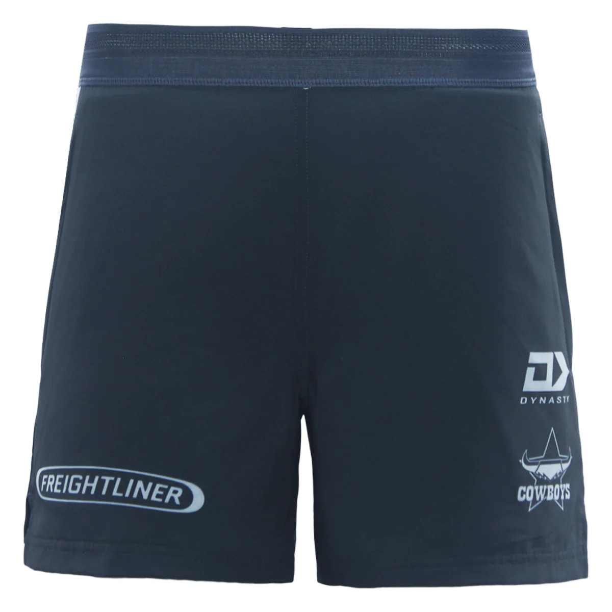 NRL 2026 Gym Shorts - North Queensland Cowboys - Charcoal - Adult - Mens