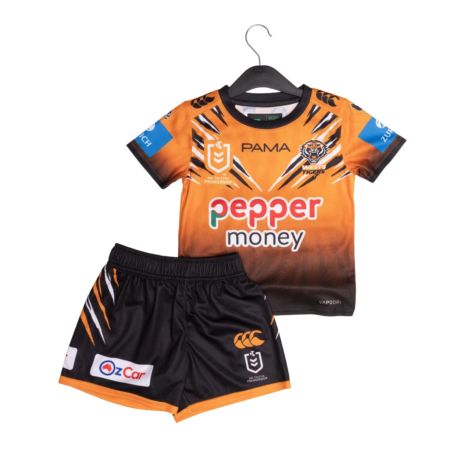 NRL 2026 Home Jersey Set - West Tigers - Infant - Toddler - Image 3