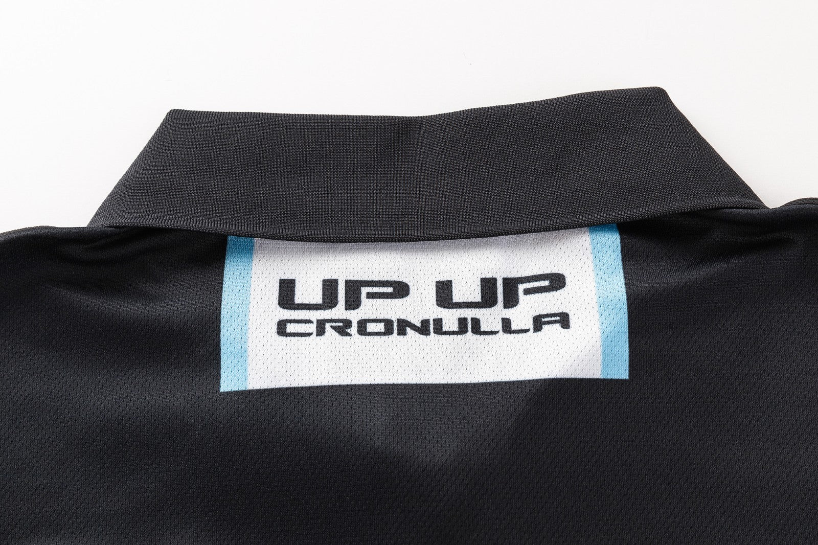 NRL 2026 Media Polo - Cronulla Sharks - Black - Adult - Mens - Image 10