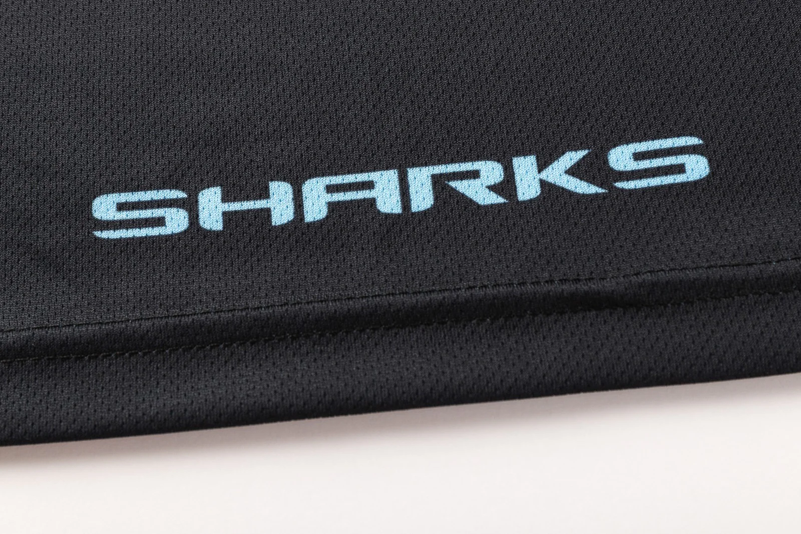 NRL 2026 Media Polo - Cronulla Sharks - Black - Adult - Mens - Image 11