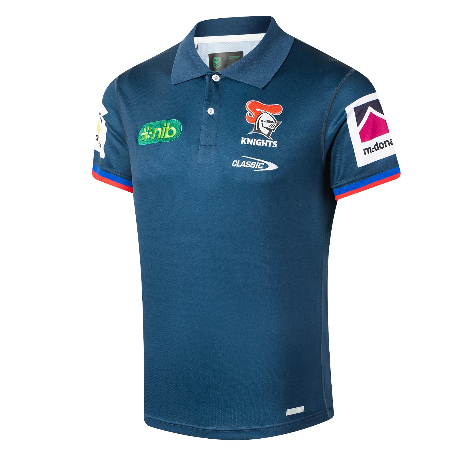 NRL 2026 Media Polo - Newcastle Knights - Adult - Mens - Image 2