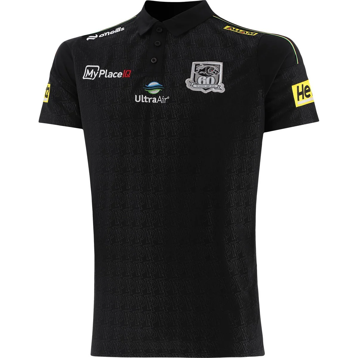 NRL 2026 Media Polo - Penrith Panthers - Black - Adult - Mens