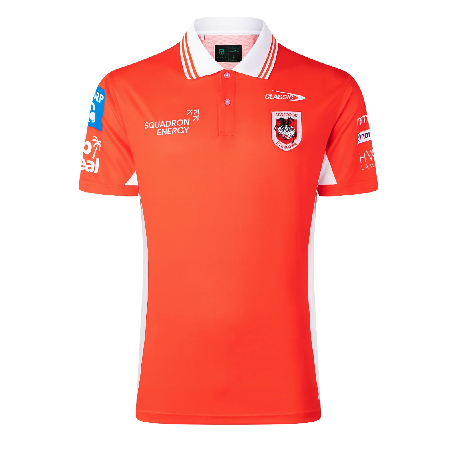 NRL 2026 Media Polo - St George Illawarra Dragons - Adult - Mens
