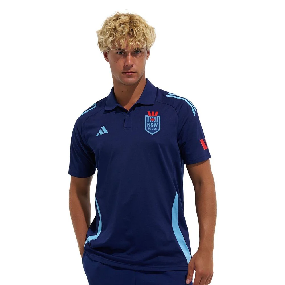 NRL 2026 Polo - New South Wales Blues - Navy - NSW - Adult - Mens