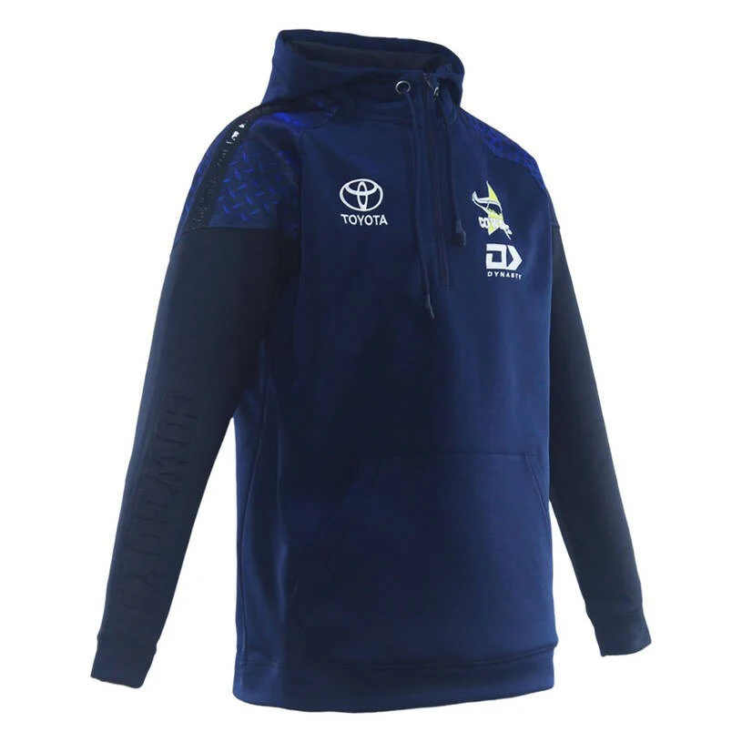 NRL 2026 Qtr Zip Hoodie - North Queensland Cowboys - Navy - Adult - Mens - Image 3