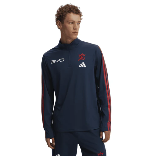 NRL 2026 Quarter Zip Shirt - Sydney Roosters - Adult - Mens - 1/4 - Qtr
