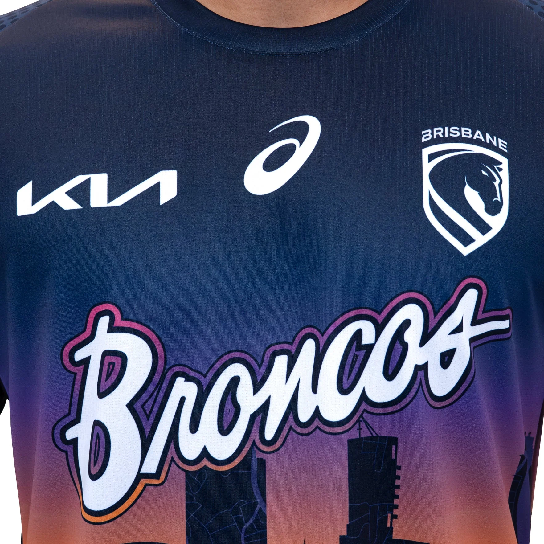 NRL 2026 Run Out Tee - Brisbane Broncos - Adult - Mens - Image 4