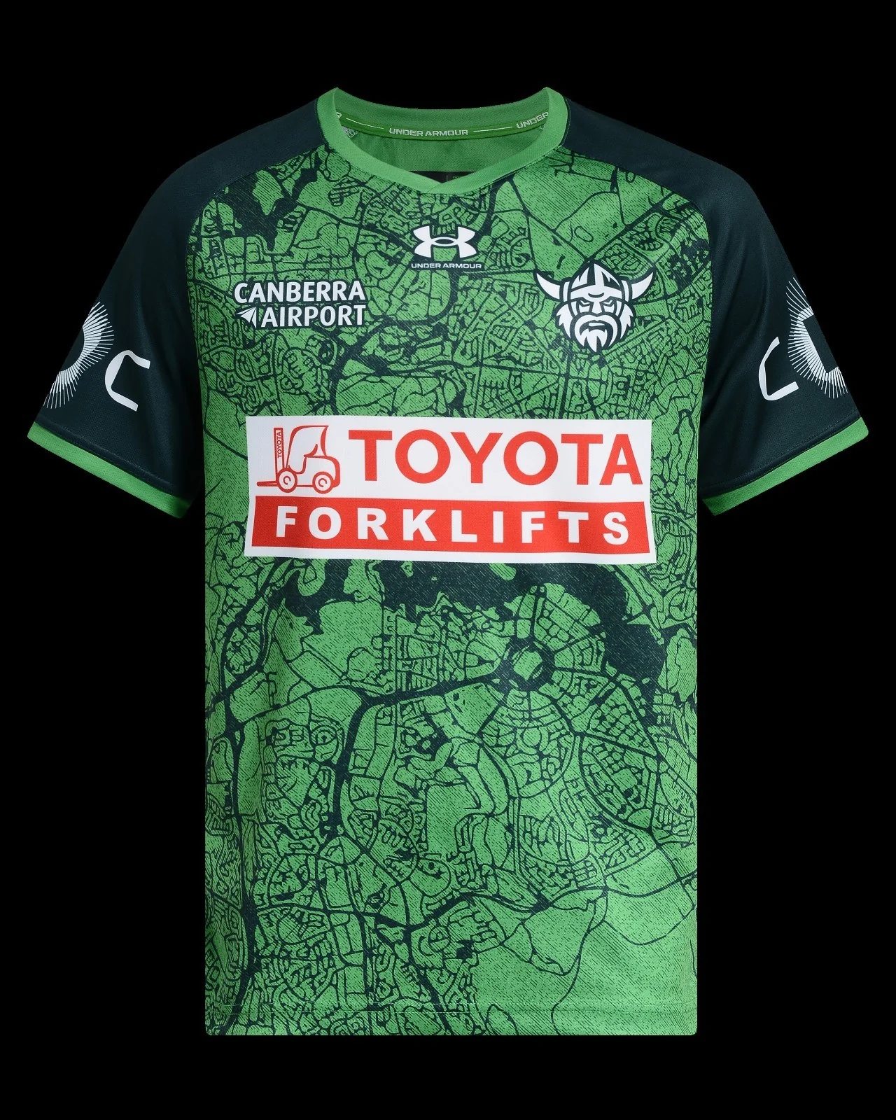 NRL 2026 Run Out Tee Shirt - Canberra Raiders - Adult - Mens