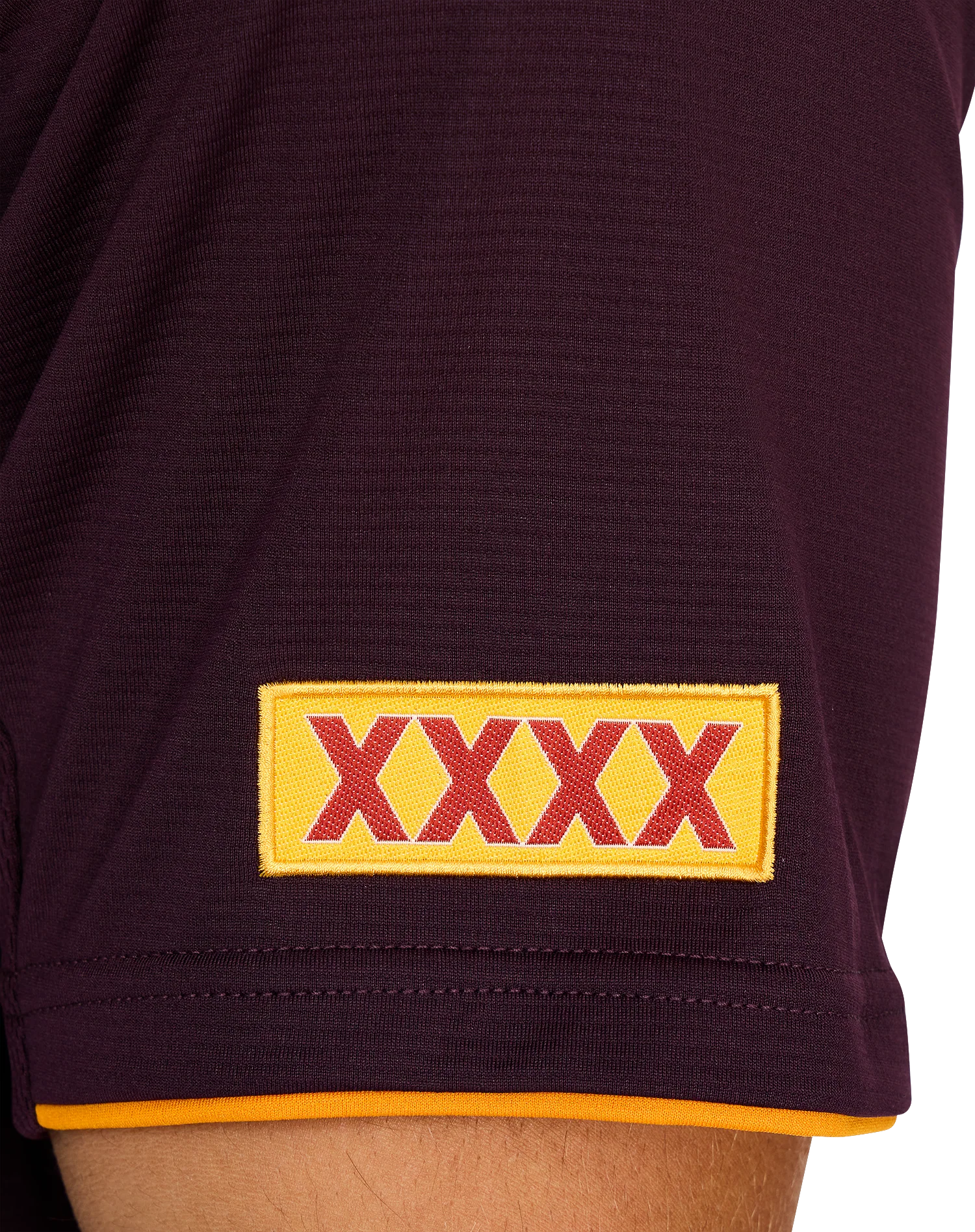 NRL 2026 Training Polo - Brisbane Broncos - Adult - Mens - Maroon - Image 3