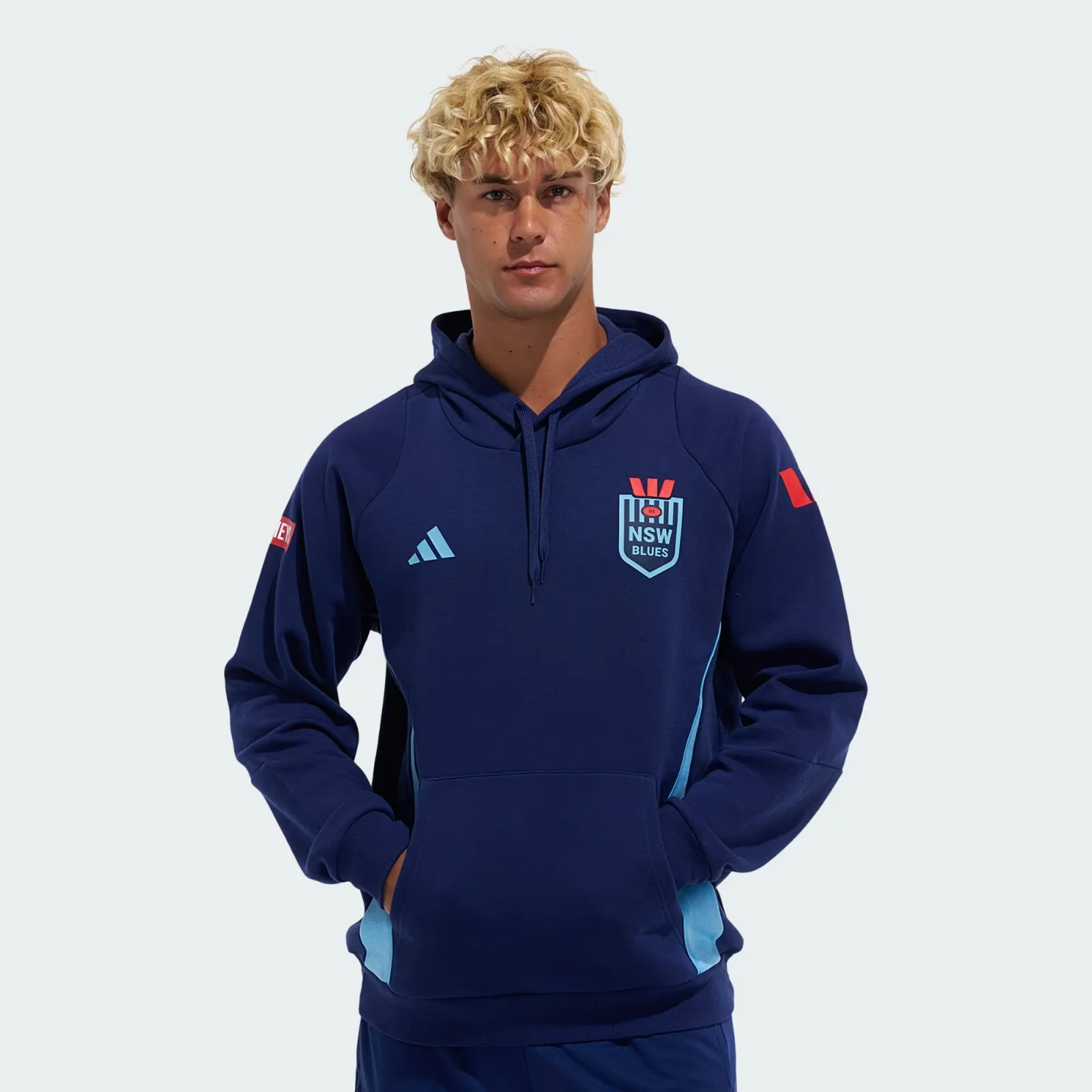 NRL 2026 Training Hoodie - New South Wales Blues - Dark Blue -NSW - Adult - Mens - Image 2