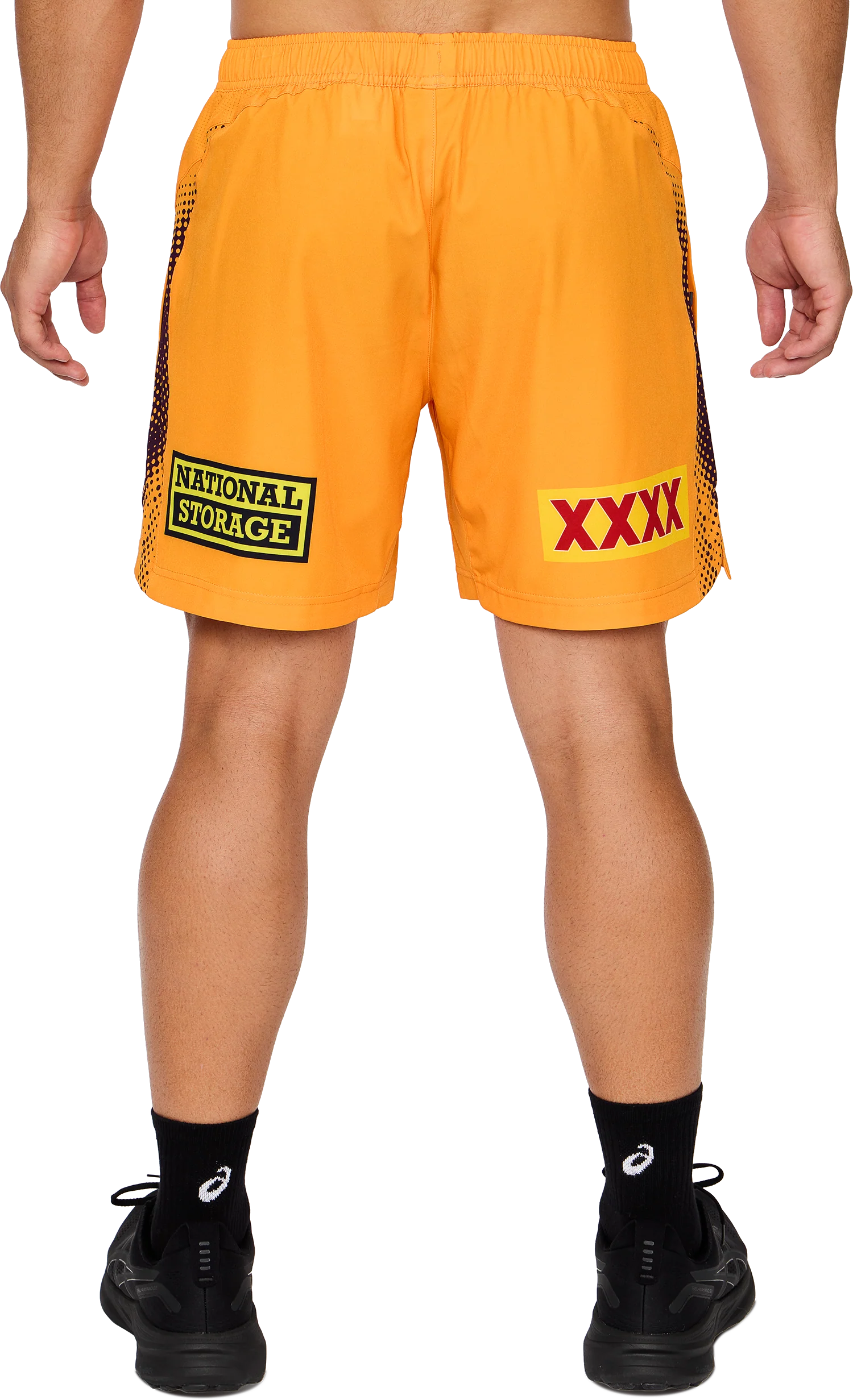 NRL 2026 Training Shorts - Brisbane Broncos - Gold - Adult - Mens - Image 8