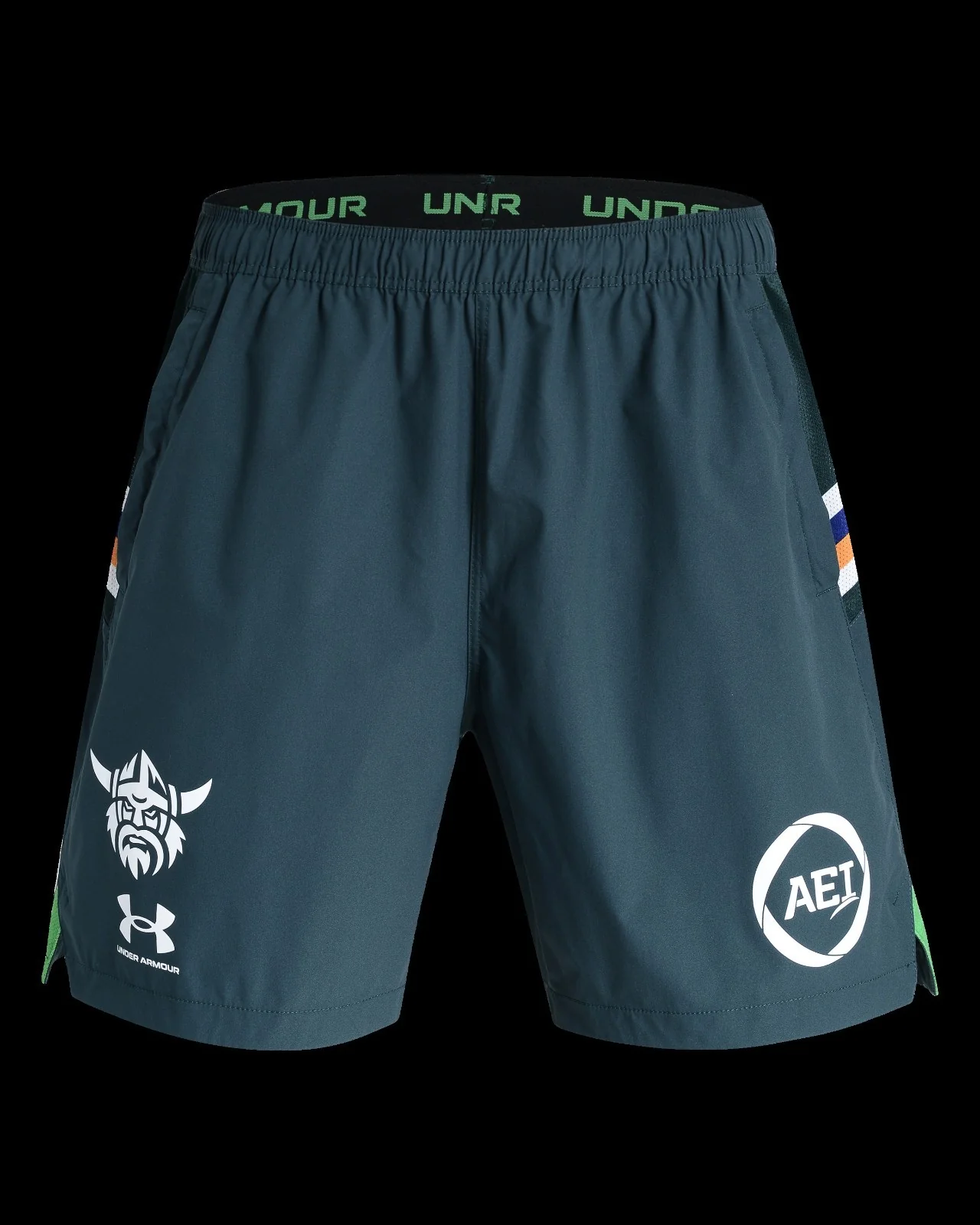 NRL 2026 Training Shorts - Canberra Raiders - Adult - Mens - Daintree/Green
