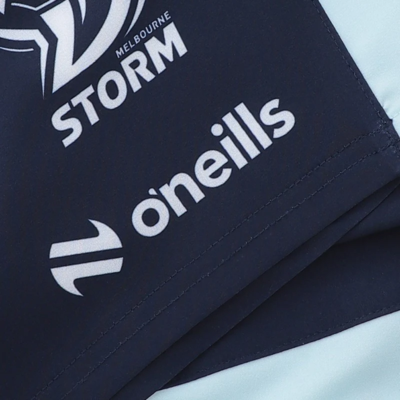 NRL 2026 Training Shorts - Melbourne Storm -Navy - Adult - Mens - Image 4