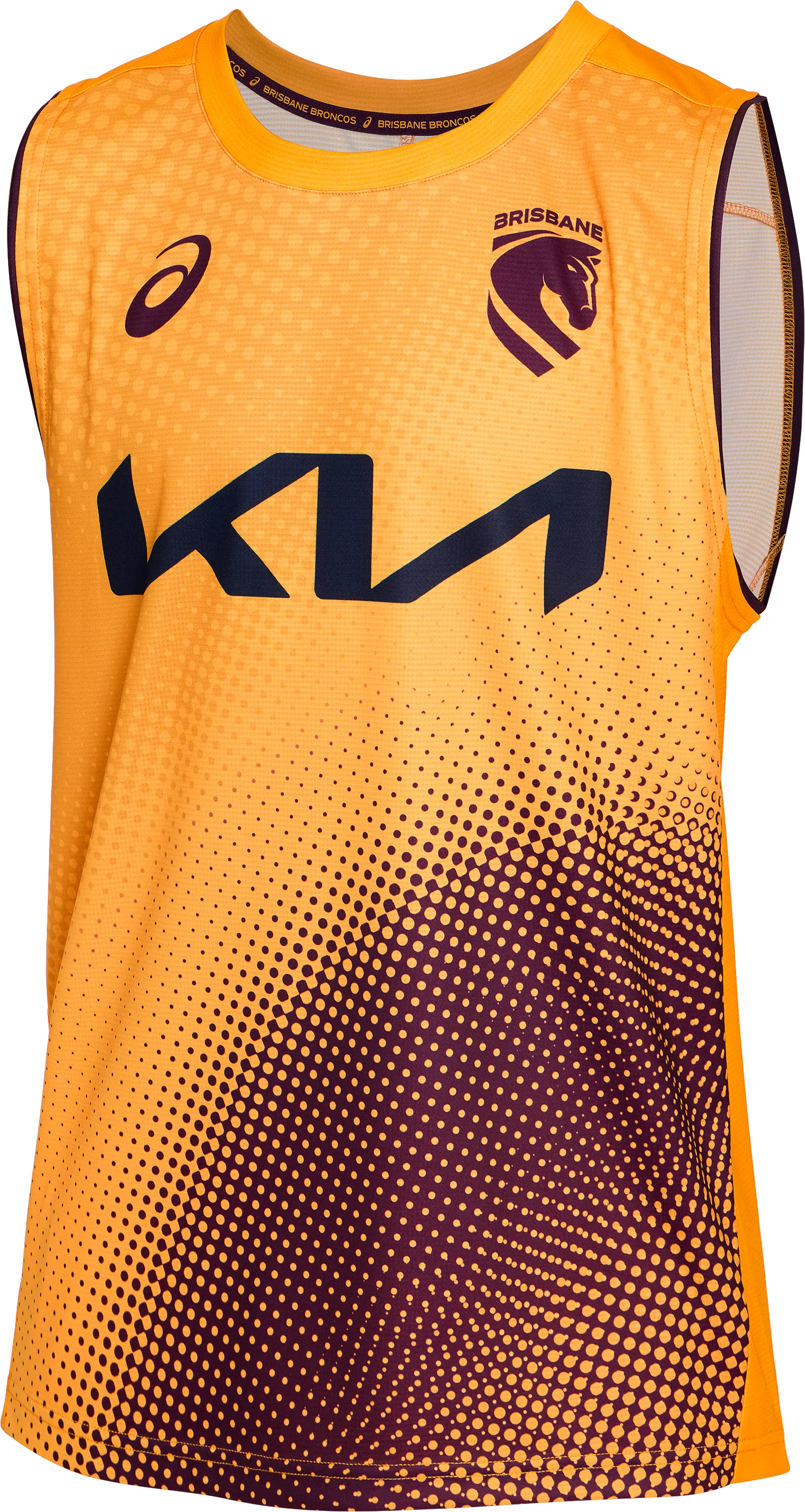 NRL 2026 Training Singlet - Brisbane Broncos - Gold - Adult - Mens