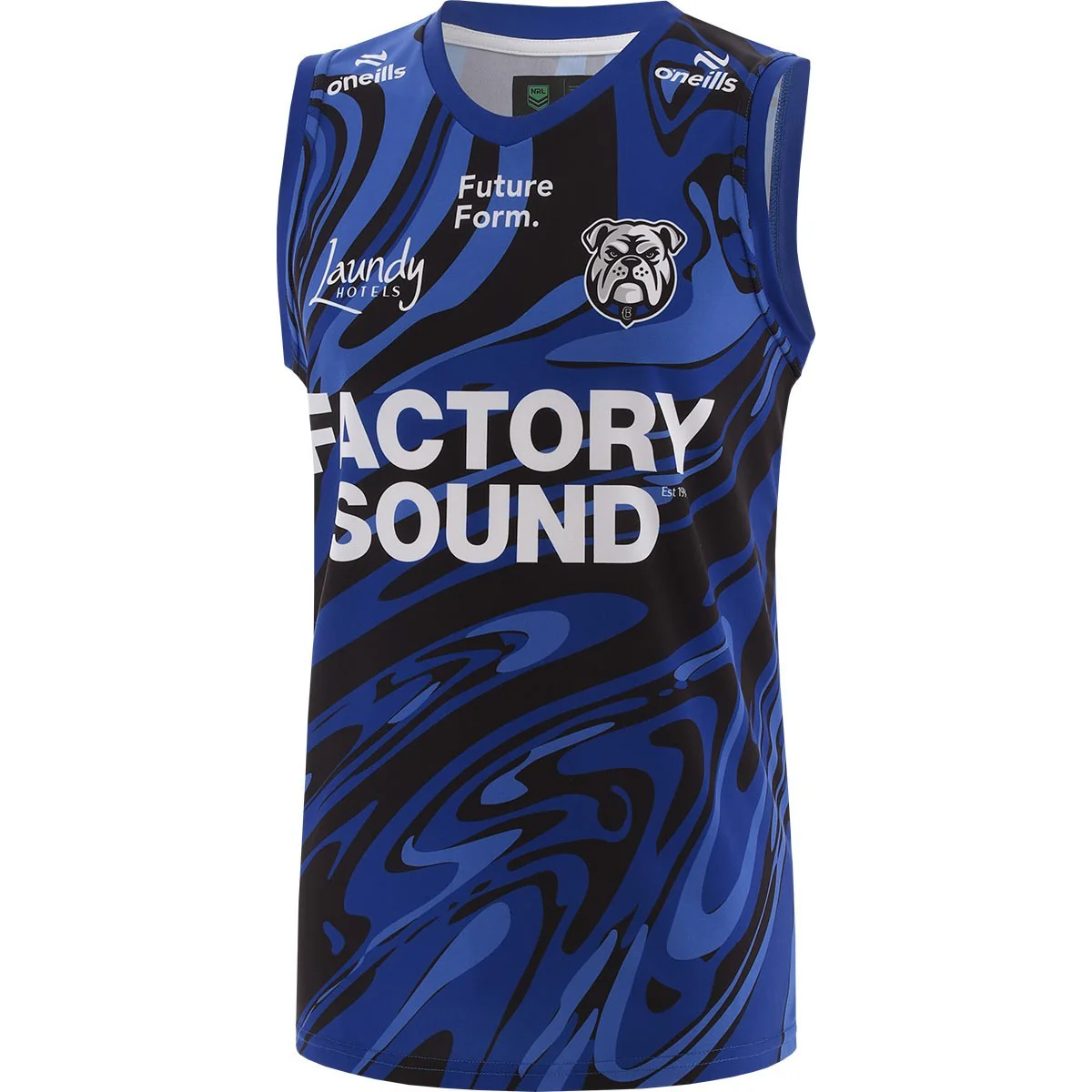 NRL 2026 Training Singlet Canterbury Bulldogs Blue Adult Mens