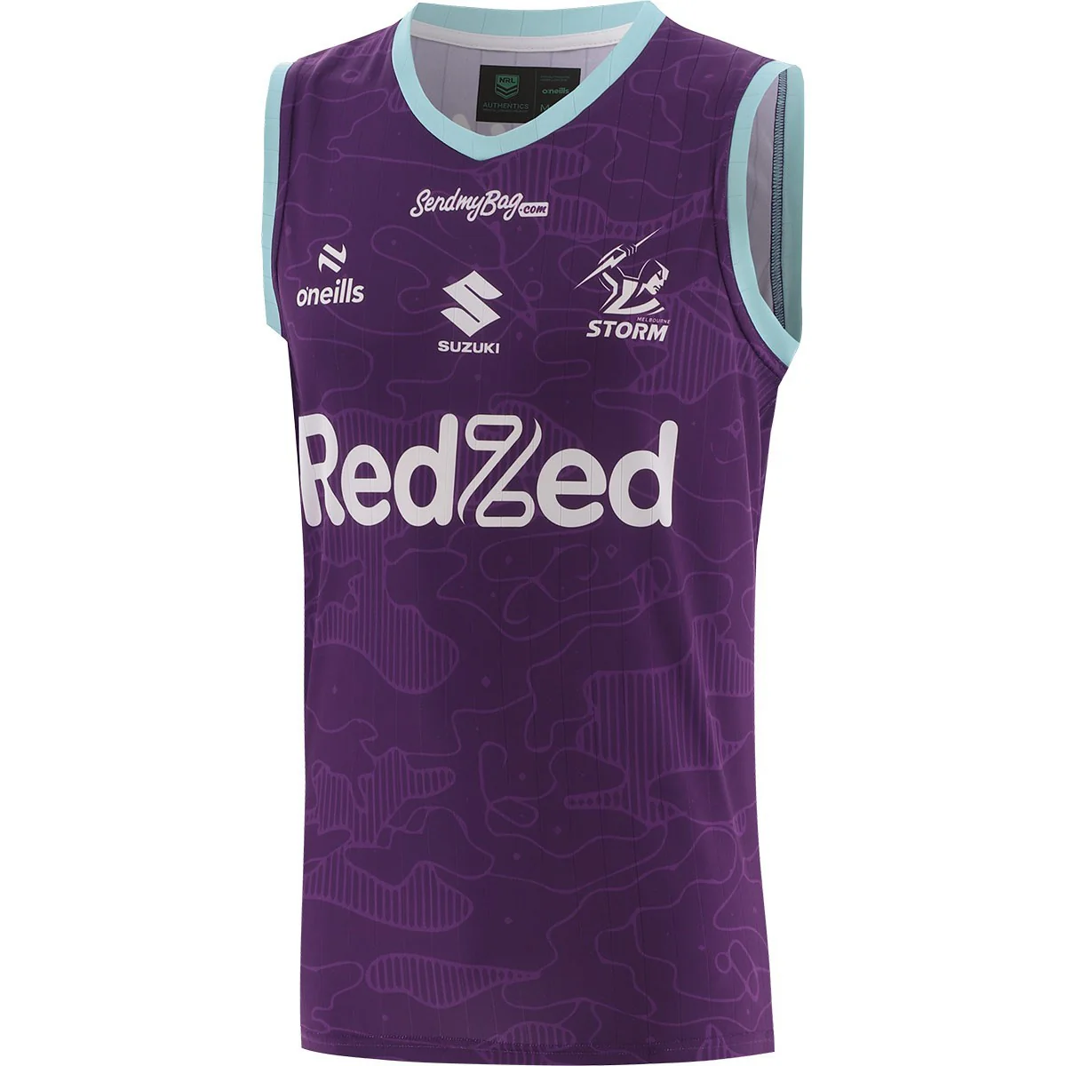 NRL 2026 Training Singlet - Melbourne Storm - Purple - Adult - Mens