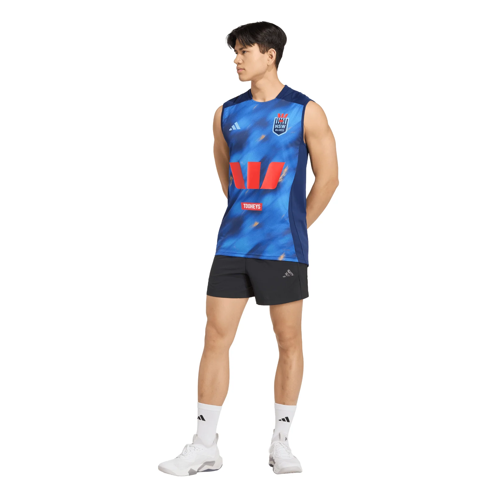 NRL 2026 Training Singlet - New South Wales Blues - Dark Blue - NSW - Mens - Image 4