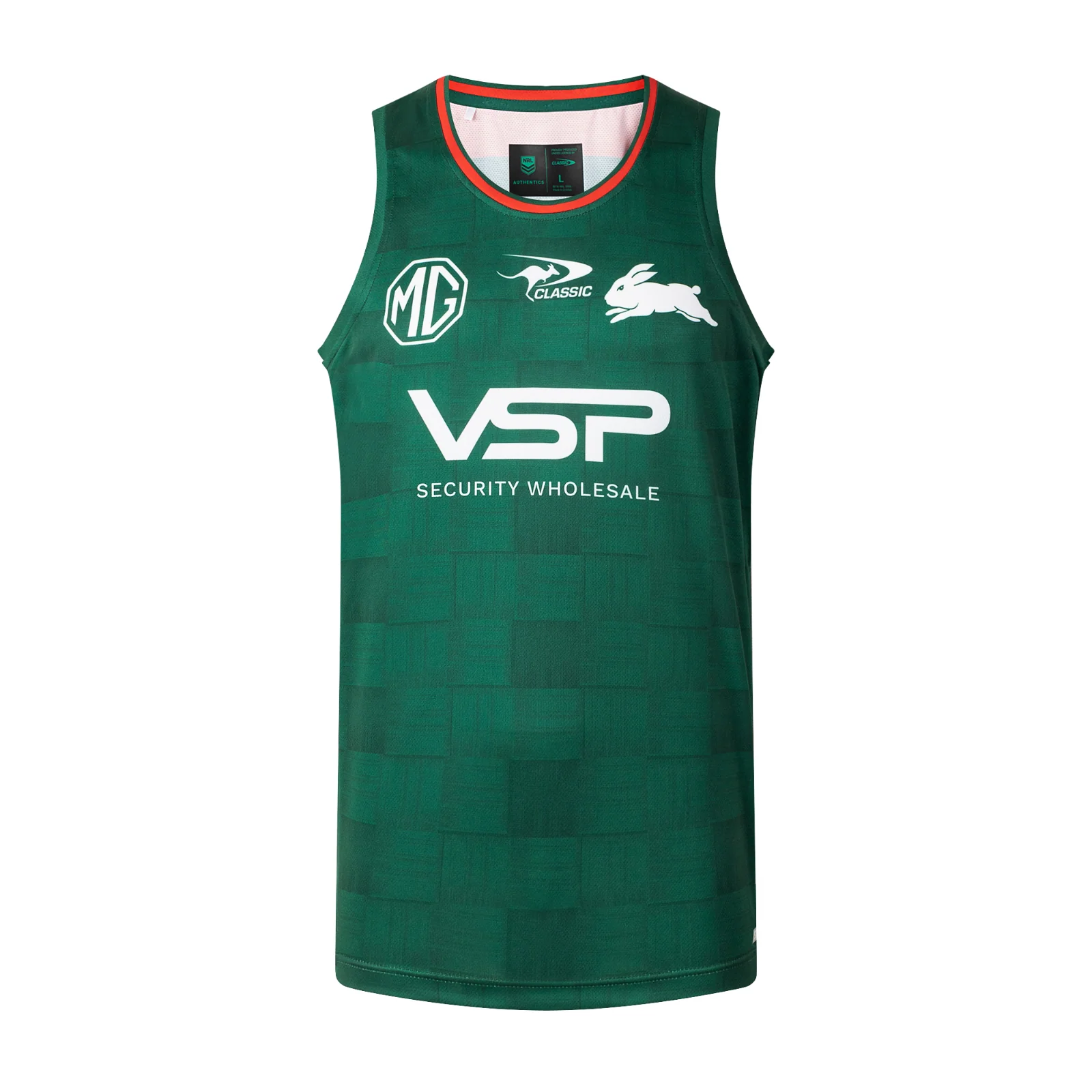 NRL 2026 Training Singlet - South Sydney Rabbitohs - Green - Adult - Mens