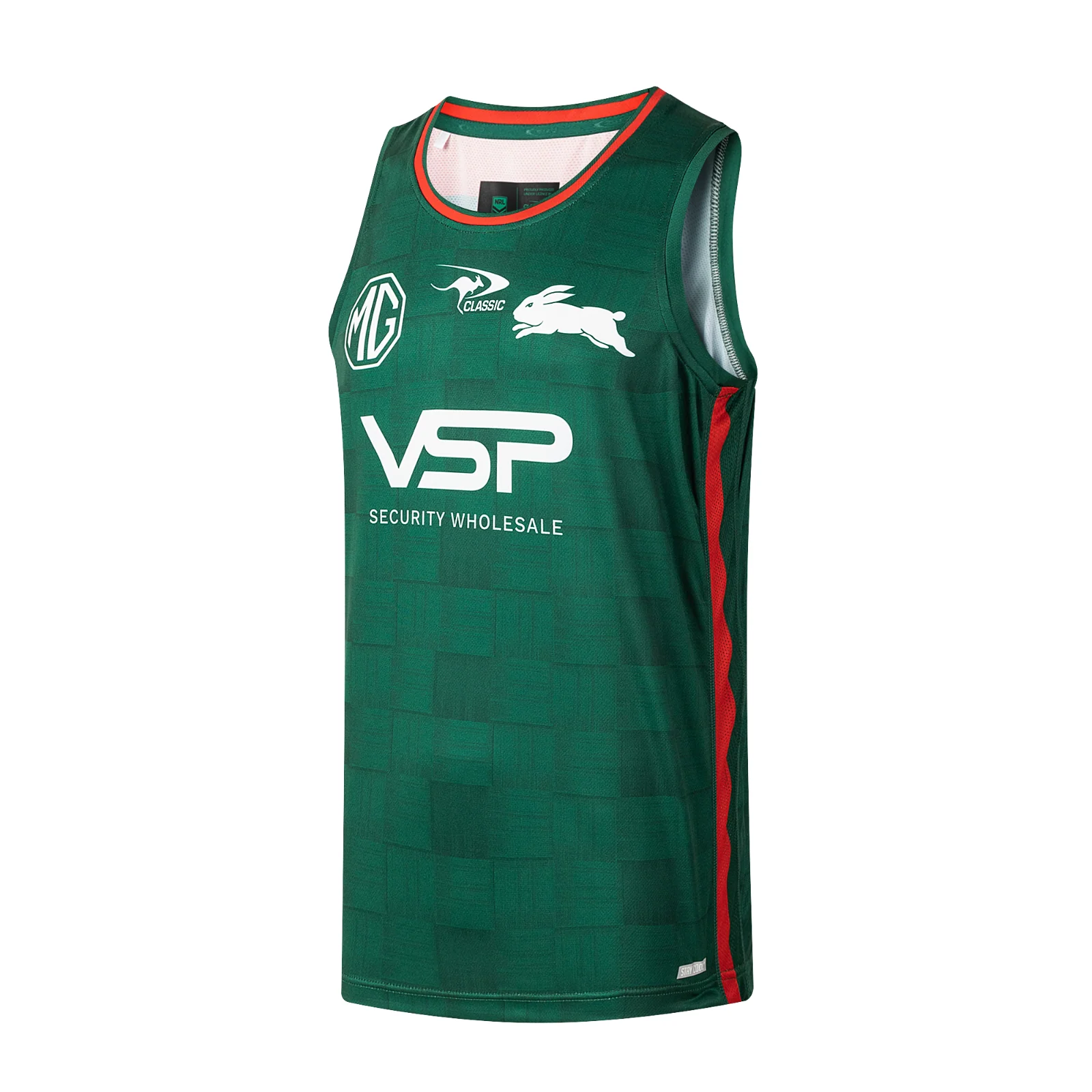 NRL 2026 Training Singlet - South Sydney Rabbitohs - Green - Adult - Mens - Image 2