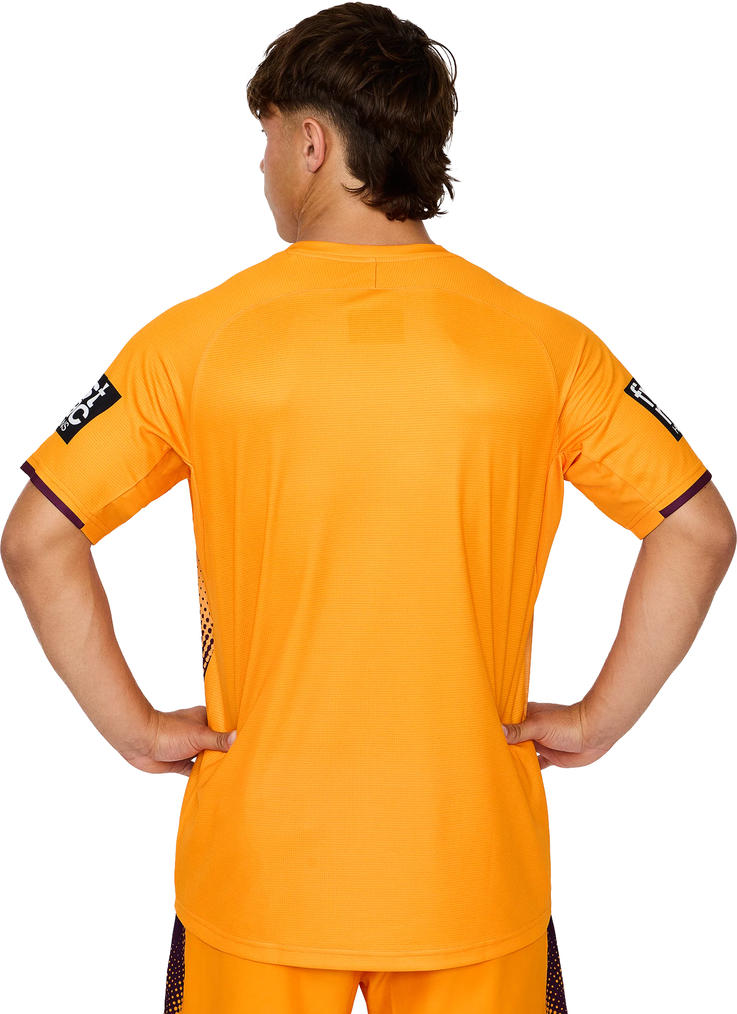NRL 2026 Training Tee - Brisbane Broncos - Gold - Adult - Mens - Image 3