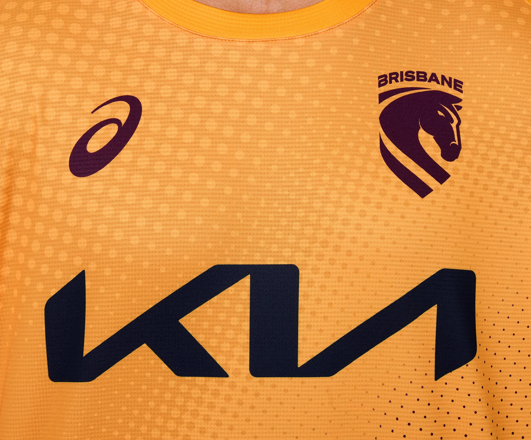 NRL 2026 Training Tee - Brisbane Broncos - Gold - Adult - Mens - Image 5