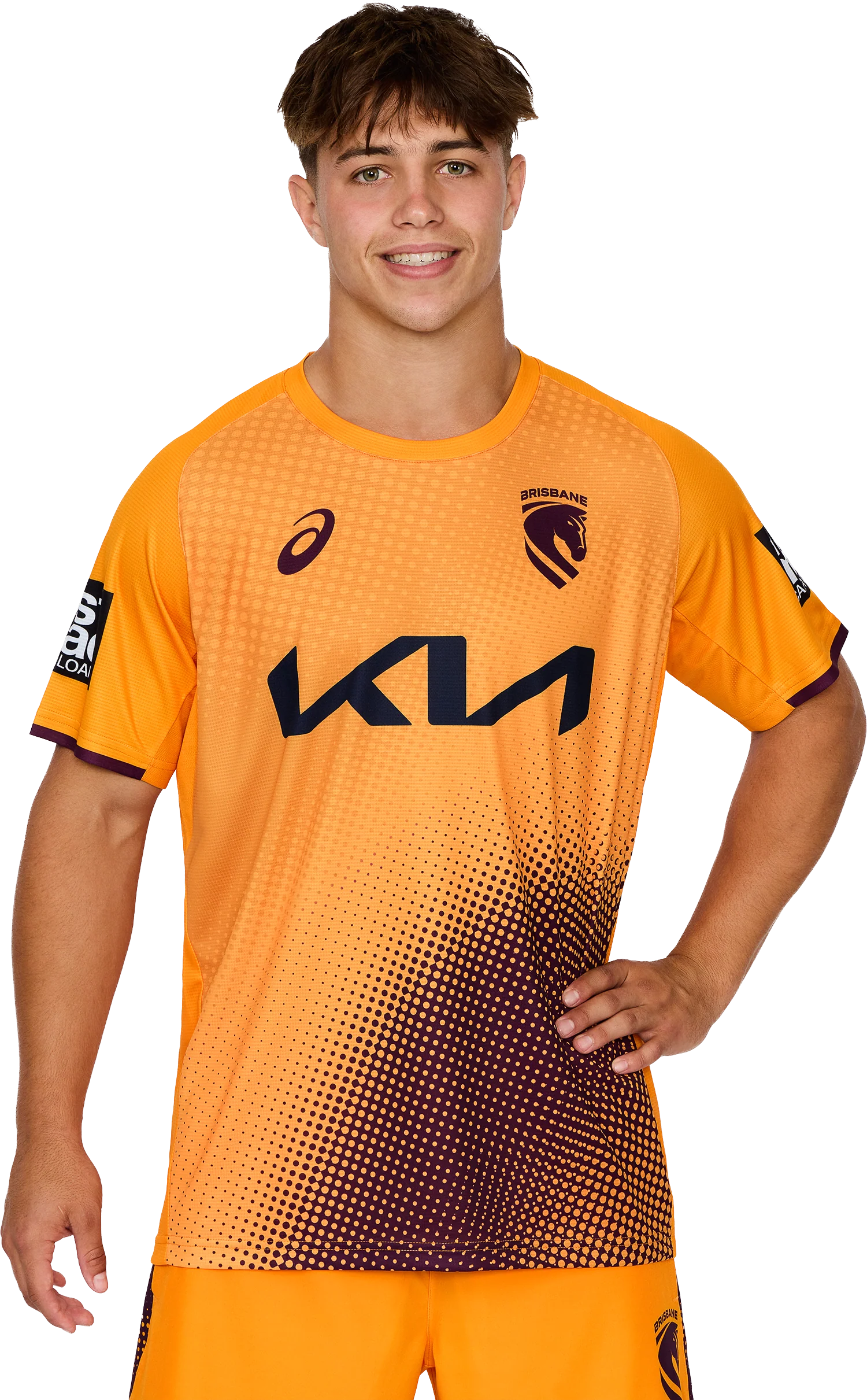 NRL 2026 Training Tee - Brisbane Broncos - Gold - Adult - Mens - Image 8