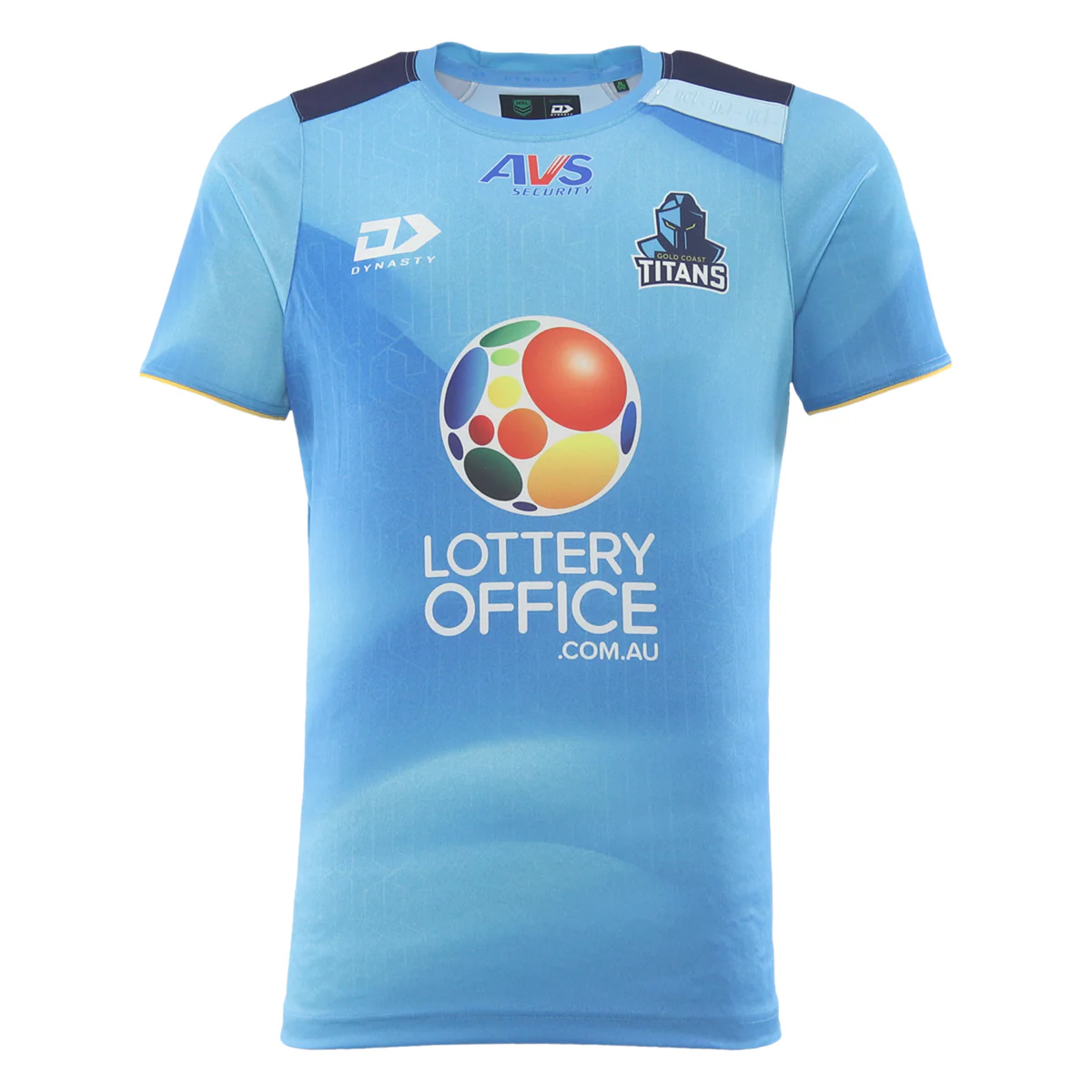 NRL 2026 Training Tee Gold Coast Titans Adult Mens TShirt Cyan