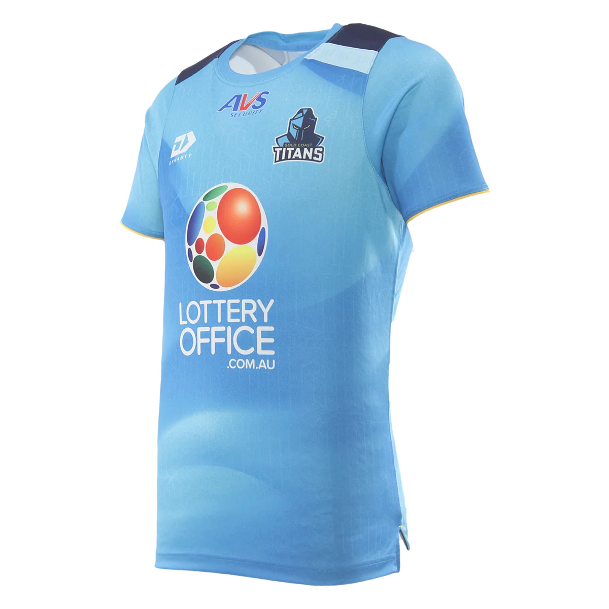 NRL 2026 Training Tee Gold Coast Titans Adult Mens TShirt Cyan - Image 3