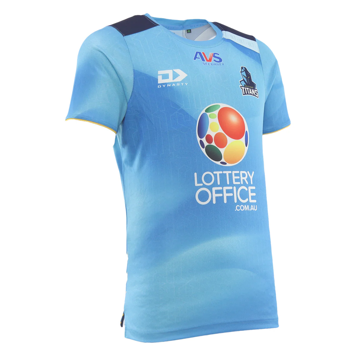 NRL 2026 Training Tee Gold Coast Titans Adult Mens TShirt Cyan - Image 4