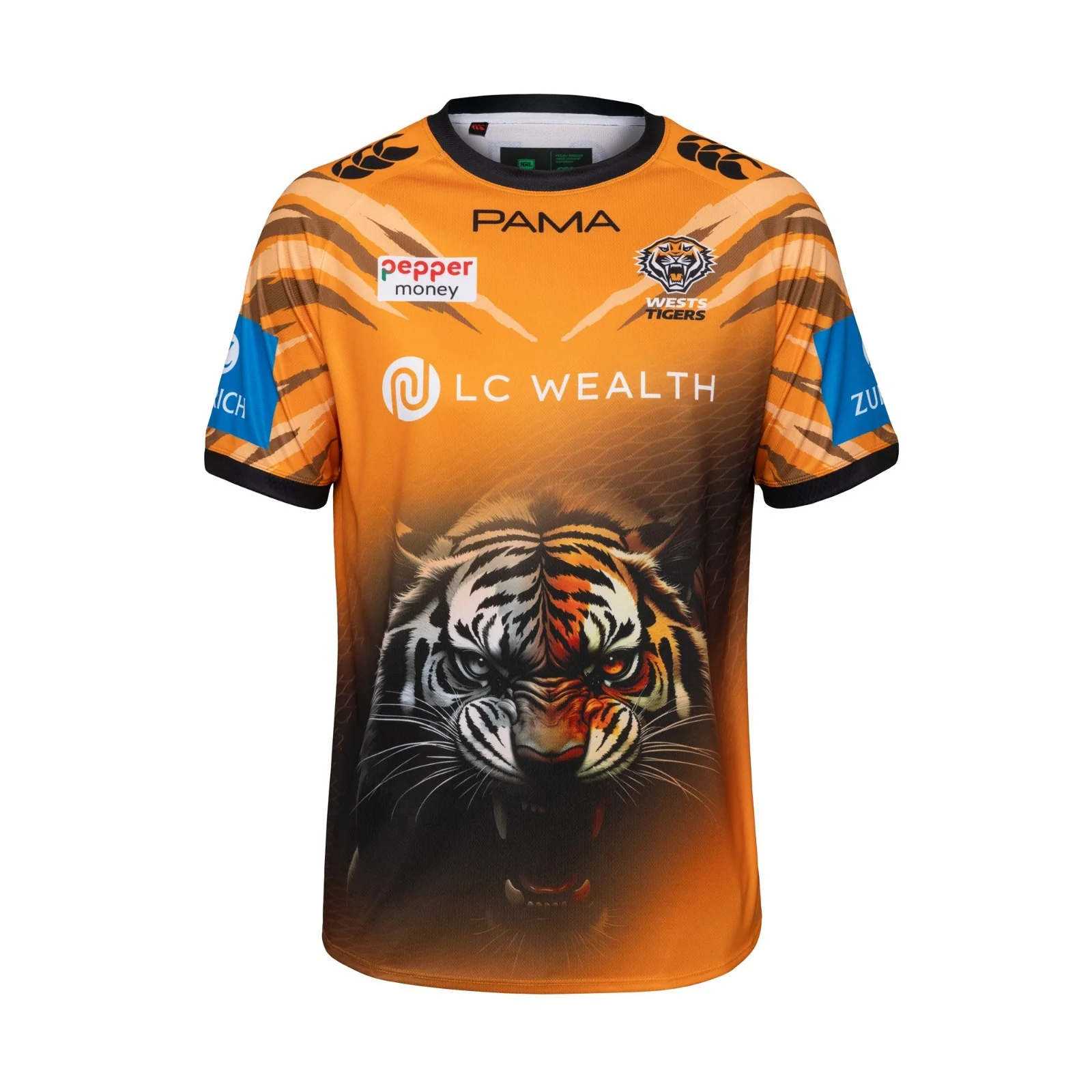 NRL 2026 Training Tee - West Tigers - Adult - Mens