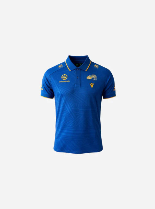 NRL 2026 Travel Polo Shirt - Paramatta Eels - Royal - Youth - Kids