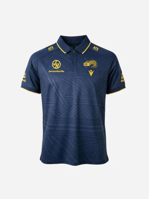 NRL 2026 Travel Polo Shirt - Parramatta Eels - Navy - Adult - Mens