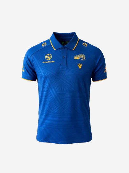 NRL 2026 Travel Polo Shirt - Parramatta Eels - Royal -  Adult - Mens