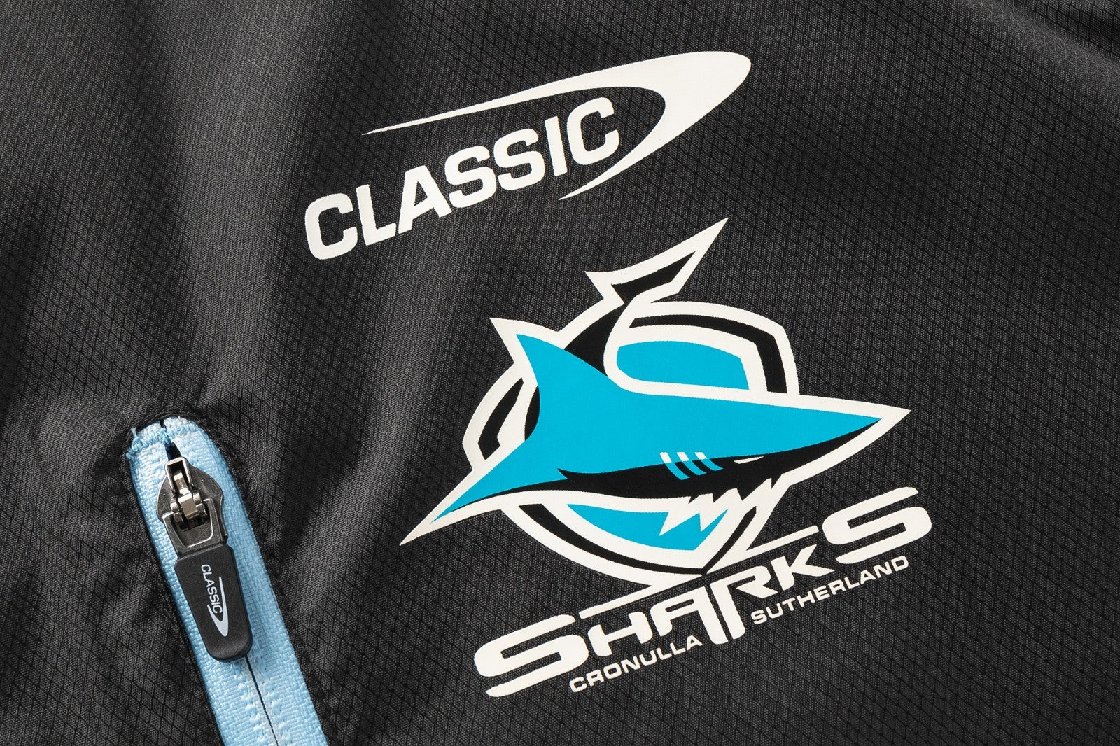 NRL 2026 Wet Weather Jacket - Cronulla Sharks - Adult - Mens - Full Zip - Image 5