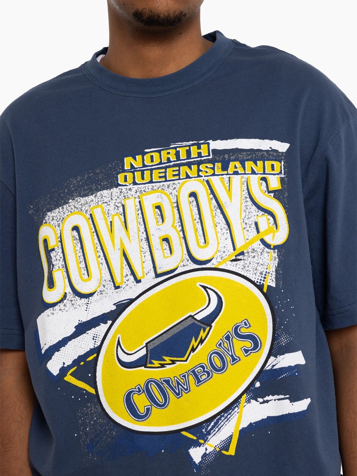 NRL Abstract Tee - North Queensland Cowboys - Shirt - T-Shirt - Mens - Adult - Image 3