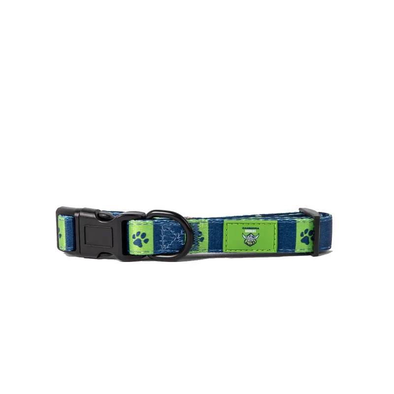 NRL Adjustable Dog Collar - Canberra Raiders - Small & Large