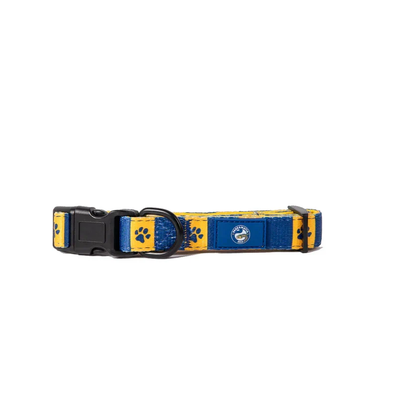 NRL Adjustable Dog Collar - Paramatta Eels - Small & Large