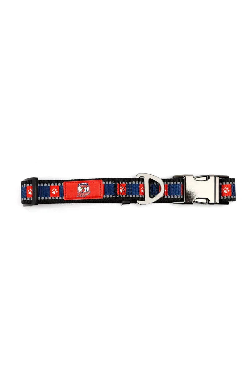 NRL Adjustable Dog Collar - Sydney Roosters - Small & Large - Image 2