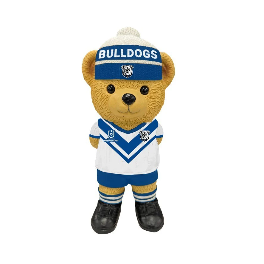 NRL Bear Statue - Canterbury Bulldogs - Polyresin - 22cm