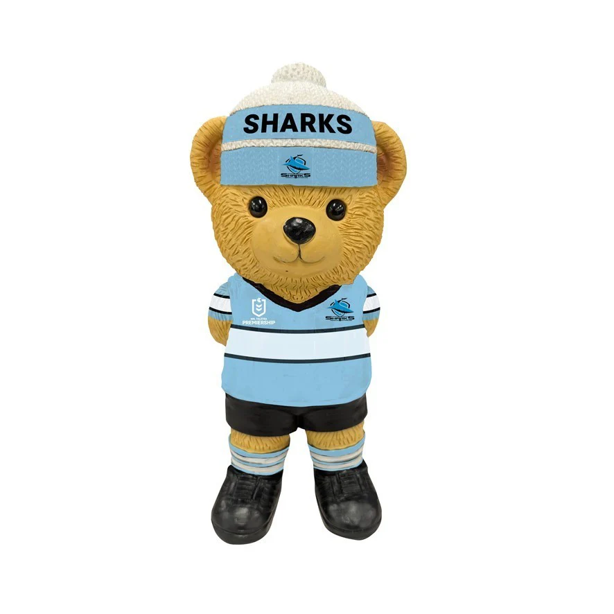 NRL Bear Statue - Cronulla Sharks - Polyresin - 22cm - Image 2