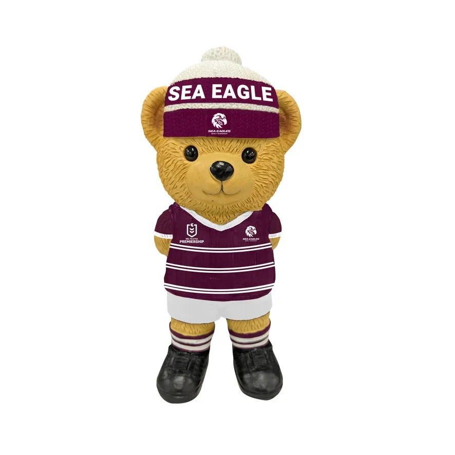 NRL Bear Statue - Manly Sea Eagles - Polyresin - 22cm
