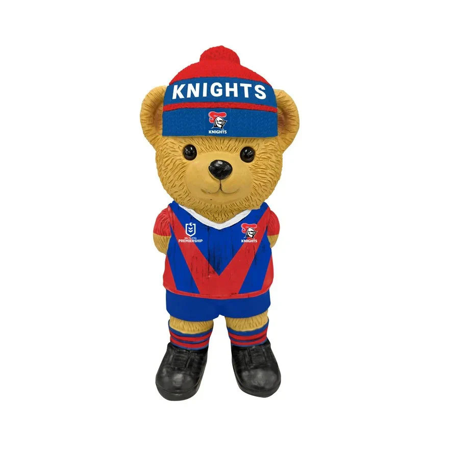 NRL Bear Statue - Newcastle Knights - Polyresin - 22cm