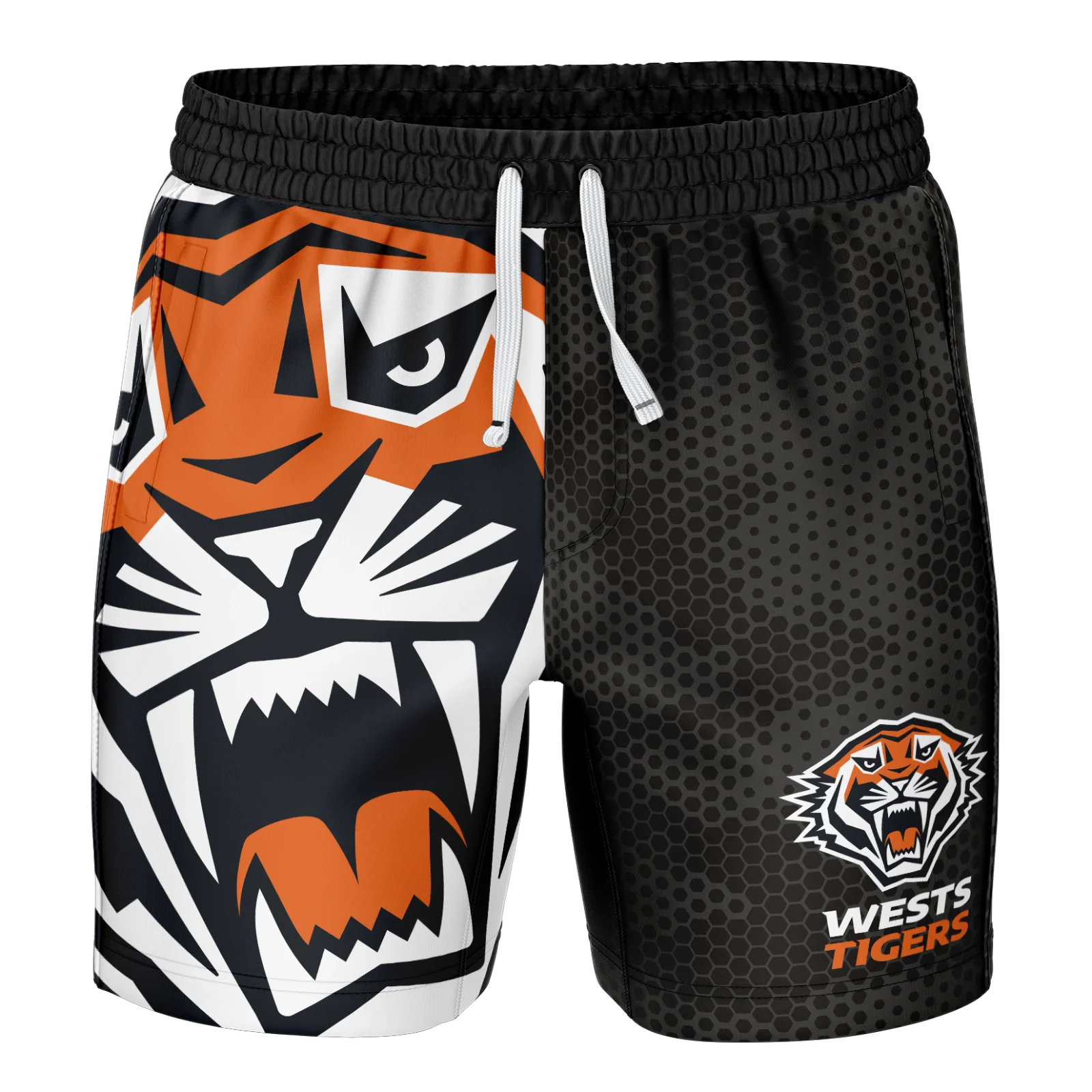 NRL 'Big Shot' Volley Shorts - West Tigers - Swim - Adult