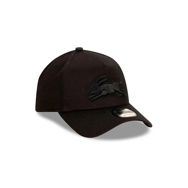 NRL Black on Black Cap - South Sydney Rabbitohs - Adult - Unisex - 9FORTY - Hat - Image 3