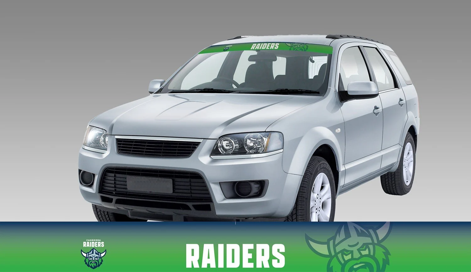 NRL Blockout Visor Decal - Canberra Raiders - Window Sticker - UV Safe